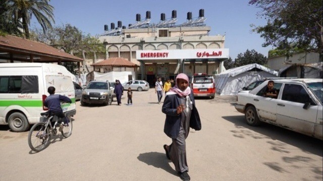 L'hôpital européen de Khan Younès, dans le sud de la Bande de Gaza.