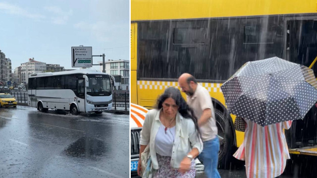 Sabah saatlerinden itibaren başlayan yağış, yerel olarak aralıklarla devam ediyor. 