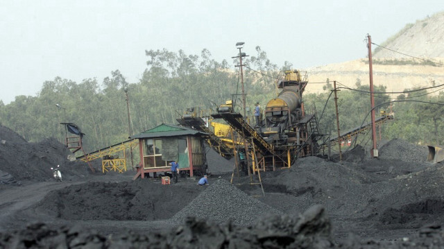 Une mine de charbon dans la province septentrionale de Quang Ninhau Vietnam.