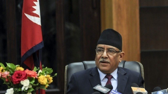 Le premier ministre népalais Pushpa Kamal Dahal.