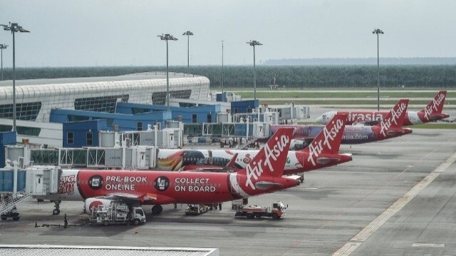 Le tarmac de l'aéroport international de Kuala Lumpur à Sepang en Malaisie.