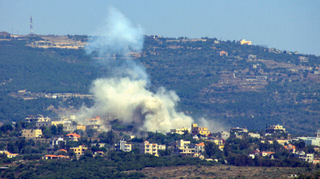 Клубы дыма после израильских ударов по деревне Шихин на юге Ливана недалеко от границы с Израилем, 28 июня 2024 года.
