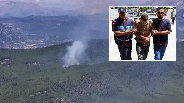 Antalya'da 3 orman yangını çıkaran çoban tutuklandı. 