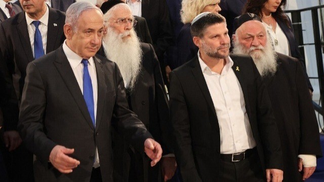 Le Premier ministre israélien Benjamin Netanyahu et le ministre des Finances Bezalel Smotrich, à Jérusalem, le 5 juin 2024.