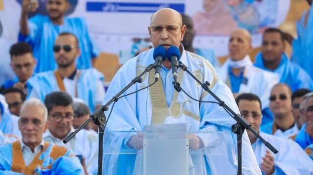 Le Président réélu de la Mauritanie, Mohamed Ould Cheikh El Ghazouani.