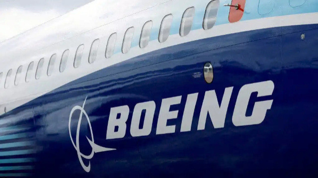 Boeing 737 MAX на Международном авиасалоне в Фарнборо.