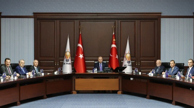 Le président de la République de Türkiye, Recep Tayyip Erdogan, lors du Comité exécutif central de l'AK Parti, le 8 juillet 2024.