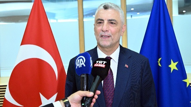 Le ministre turc du Commerce Ömer Bolat, qui a participé à la réunion de dialogue commercial de haut niveau entre la Türkiye et l'Union européenne (UE), à Bruxelles, le 8 juillet 2024.