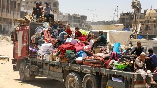 L'armée israélienne a ordonné l'évacuation des habitants des quartiers d'Al-Tuffah, d'Al-Daraj et à l'est de la ville de Gaza, le 07 juillet 2024.