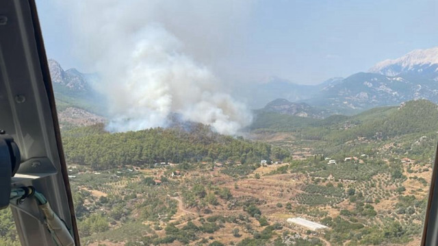 Antalya'da korkutan yangın