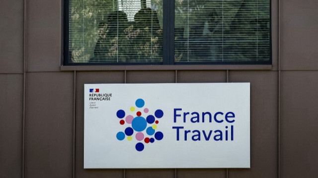 Façade d'une agence nationale de l'emploi, France Travail, à Dammarie-les-Lys, en région parisienne, le 23 avril 2024.