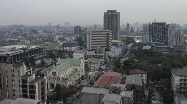 Vue générale de la ville de Lagos, au Nigeria, le 3 mars 2023. 