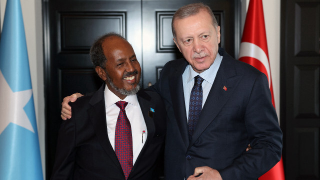 Somali Cumhurbaşkanı Şeyh Mahmud - Cumhurbaşkanı Erdoğan