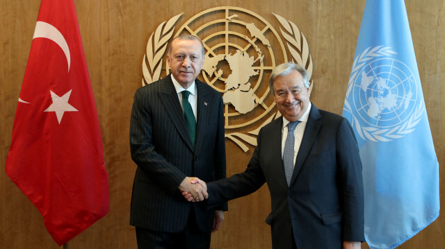 Cumhurbaşkanı Erdoğan - BM Genel Sekreteri Antonio Guterres