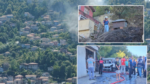 Hayvan toplama aracında çıkan yangın ormanlık alana sıçradı!