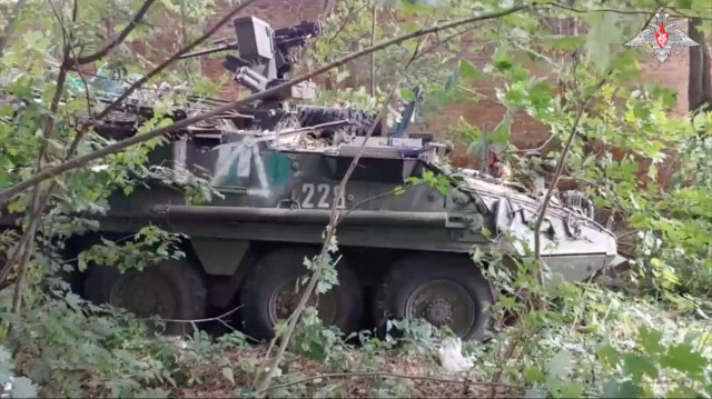  Véhicule blindé des Forces Armées ukrainiennes capturé dans la région de Koursk par les Forces russes.