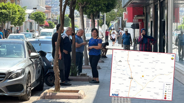 Sarsıntıyı hisseden bazı vatandaşlar, tedbir amaçlı dışarı çıktı.