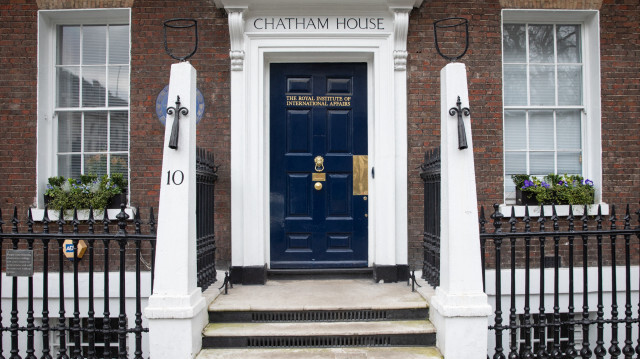 Siège de la fondation Chatham House, visée par des sanctions russes pour désinformation.