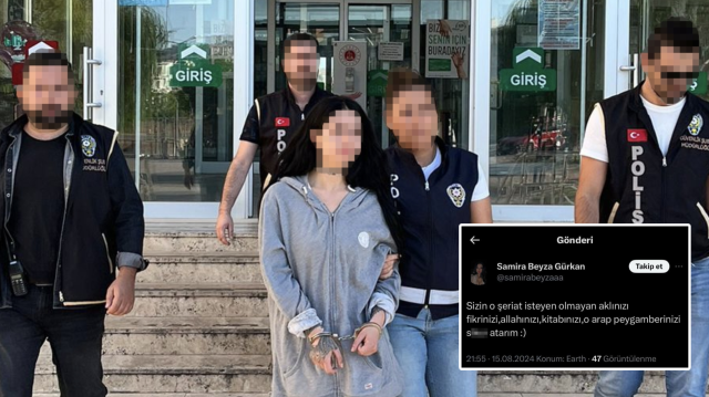 Peygamberimiz'e hakaret eden Samira Beyza Gürkan adlı şahıs