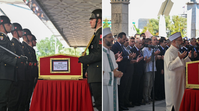 Şehit Piyade Uzman Çavuş Muhammed Emin Önk son yolculuğuna uğurlandı.