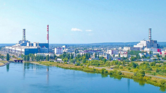 Vue sur la centrale nucléaire de Koursk, en Russie, en 2021.