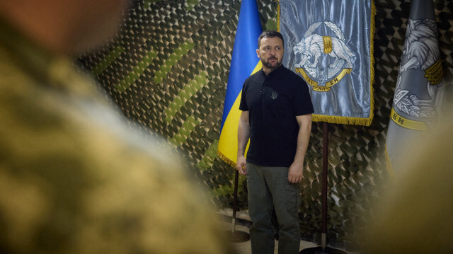 Le président ukrainien Volodymyr Zelensky à Kharkiv, en Ukraine, le 29 juillet 2024.