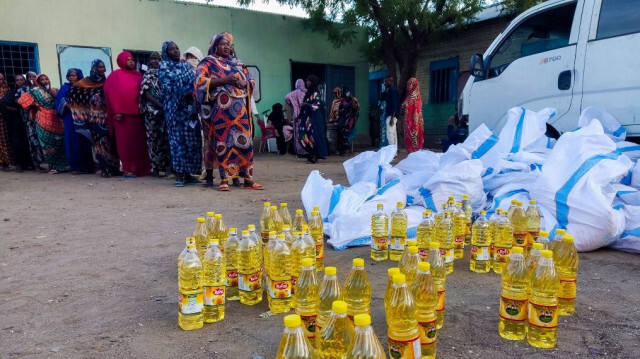 Un convoi du Programme alimentaire mondial (PAM) est entré au Soudan le 22 août 2024 par le passage d'Adré, récemment rouvert après six mois, pour fournir une aide essentielle à 13 000 personnes menacées de famine au Darfour. 