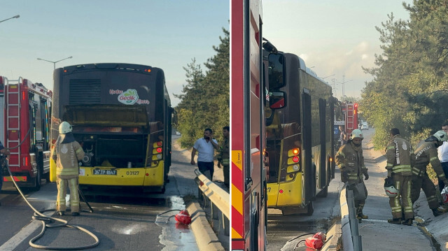 İtfaiye ekipleri yangına müdahalede bulundu. 