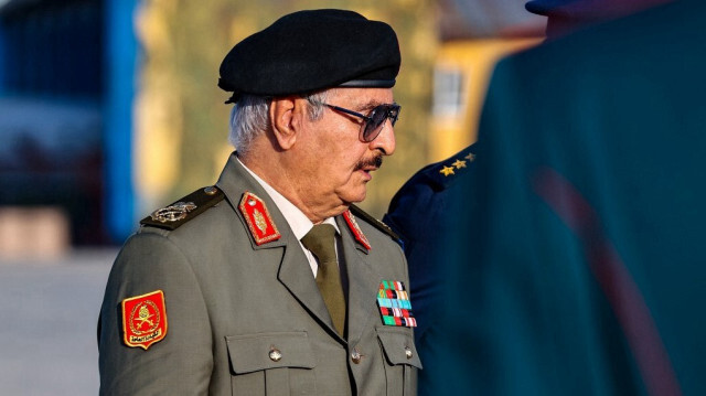 Le commandent général de l'armée nationale libyenne autoproclamée, Khalifa Haftar. 