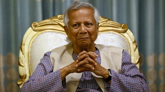 Le lauréat du prix Nobel et conseiller principal du nouveau gouvernement intérimaire du Bangladesh, Muhammad Yunus, à Dhaka le 13 août 2024.  