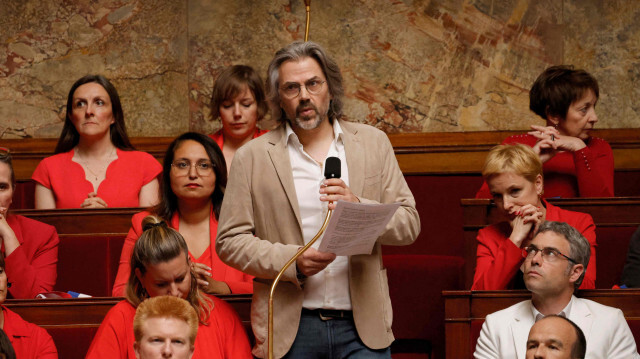 Le député français Aymeric Caron à l'Assemblée nationale, à Paris, le 4 juin 2024.