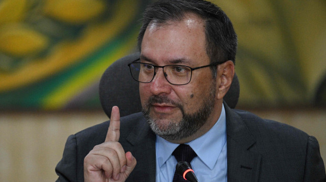 Le ministre vénézuélien des Affaires étrangères, Yvan Gil, à Caracas le 21 août 2024.