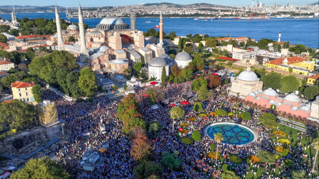 İsmail Heniyye'nin son çağrısı Ayasofya'da karşılık buldu.