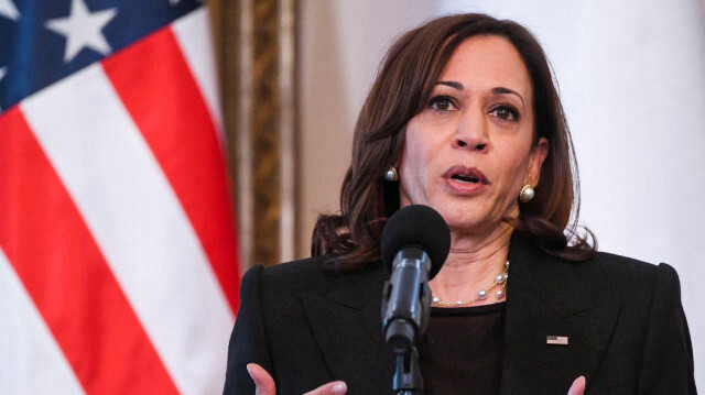 Demokrat başkan adayı Kamala Harris.