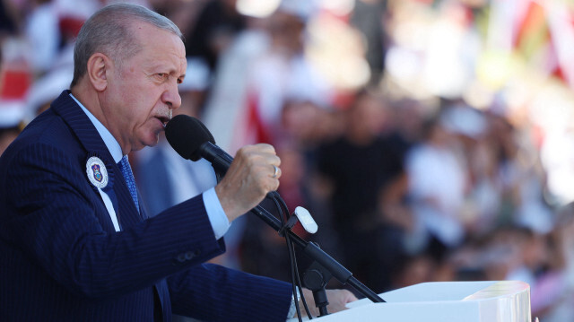 Le président turc Recep Tayyip Erdogan lors de la cérémonie, le 31 août 2024. 