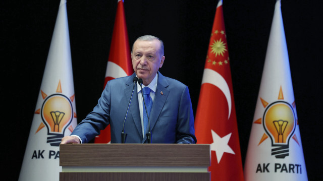 Le Président de la République de Türkiye, Recep Tayyip Erdogan, a souligné les défis croissants du système international et la perte de moralité en raison des attaques israéliennes contre Gaza, lors d'un discours à Ankara en Türkiye, le 05 août 2024.