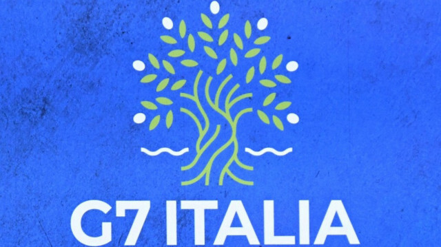 Logo du sommet du G7 en Italie, le 17 avril 2024 à Capri.
