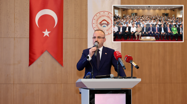 İçişleri Bakan Yardımcısı Bülent Turan, "Muhtarlarımızla Yeni Yüzyıla Adım Adım’ projesinin kapanış toplantısında konuştu.