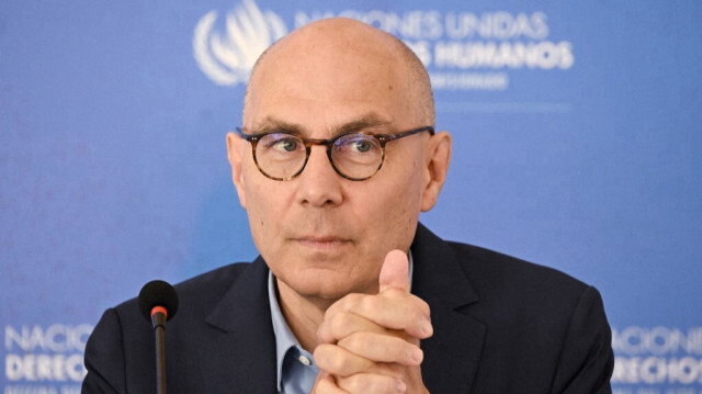 Le Haut Commissaire des Nations Unies aux droits de l'homme Volker Türk, lors d'une conférence de presse à Guatemala City, le 19 juillet 2024.