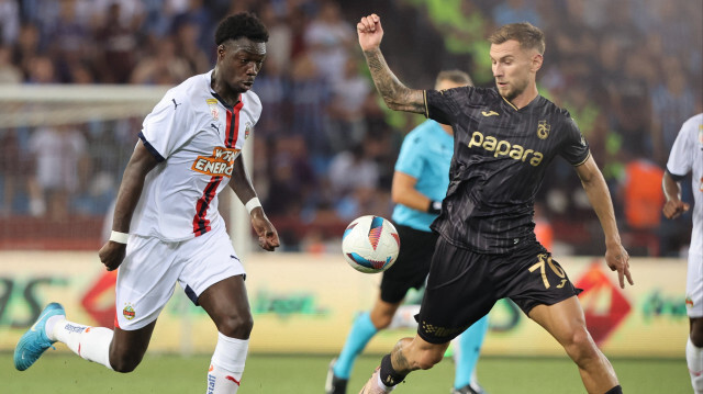 Trabzonspor-Rapid Wien maçından bir kare
