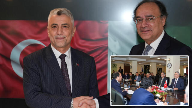 Ticaret Bakanı Ömer Bolat - Pakistan Maliye Bakanı Muhammad Aurangzeb