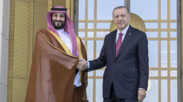 Cumhurbaşkanı Recep Tayyip Erdoğan, Suudi Arabistan Veliaht Prensi Muhammed bin Selman bin Abdülaziz El Suud.