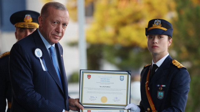 Le président turc Recep Tayyip Erdogan lors de la remise de diplômes, le 31 aôut 2024. 