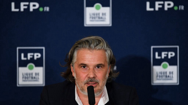 Le président nouvellement élu de la Ligue de Football Professionnel (LFP), l'ancien président de l'Olympique de Marseille (OM), Vincent Labrune, le 10 septembre 2020 à Paris.