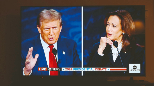 Donald Trump ve Kamala Harris canlı yayında kozlarını paylaştı.