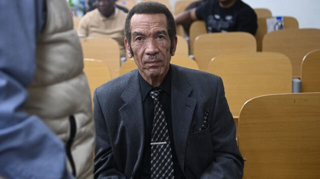 L'ancien président du Botswana, Ian Khama, est jugé au tribunal de première instance de Broadhurst à Gaborone, le 13 septembre 2024.