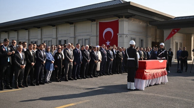 Le corps de l'activiste turco-américaine, Aysenur Ezgi Eygi, tué par les forces israéliennes en Palestine occupée, est arrivé à Istanbul, en Turkiye, le 13 septembre 2024.