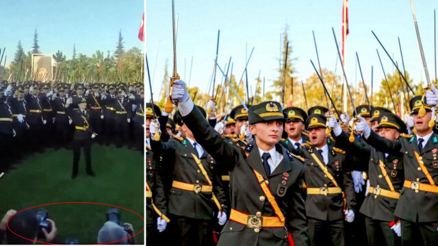 Bazı teğmenlerin kılıç çekip korsan Subaylık Yemini’ndeki 'karşılarında bizi bulacak', 'kılıçlarımız keskin ve hazır olacak' şeklindeki sözleri 'askeri cunta bildirilerini' çağrıştırdı.