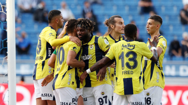 Fenerbahçeli oyuncuların gol sevinçleri