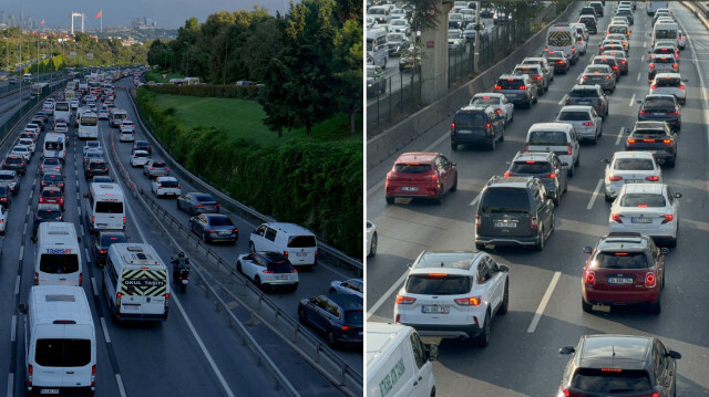 İstanbul'da sabah saatlerinde trafik yoğunluğu arttı.